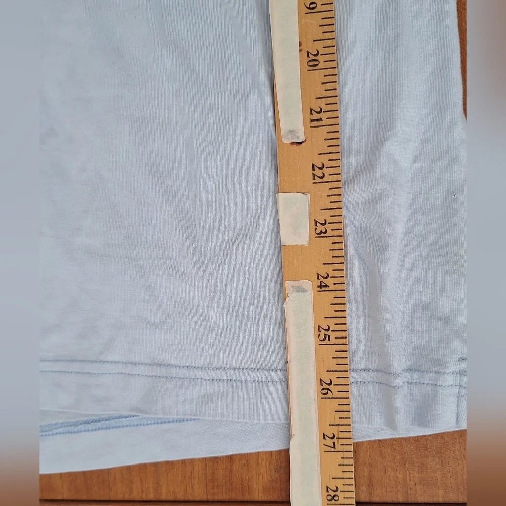 Banana Republic Polo Shirt Pima Cotton Short Sleeve Golf Powder Blue Mens L